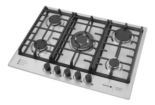 Imagen 3 de 3 de Encimera a gas Sindelen Blanca CEG-4700IN acero inoxidable 220V