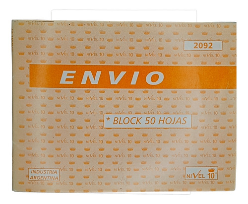 Talonario Nivel 10 Envio Block 50 Hojas Por 3 Unidades
