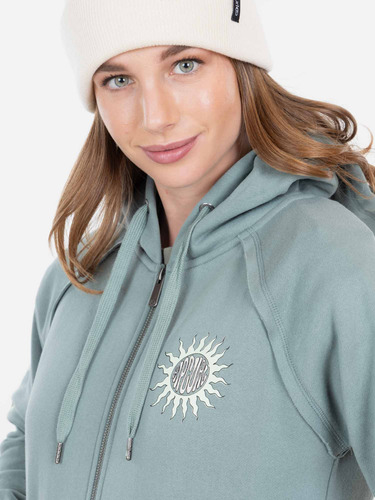 Poleron Fz Suny Day Full Zip Olivo Mujer Rip Curl
