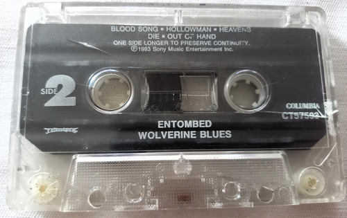 Cassette Entombed - Wolverine Blues 1era Ed. Americana Death 1er Ed. Americana (Usado)