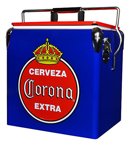 Hielera Corona Retro Con Abrebotellas, 13 L (14 Cuartos De G