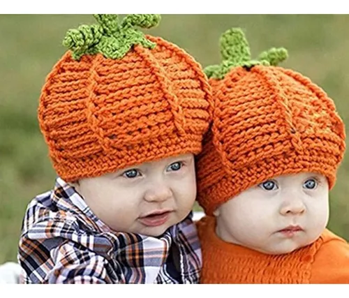 Gorro De Calabaza De Ganchillo Para Bebé