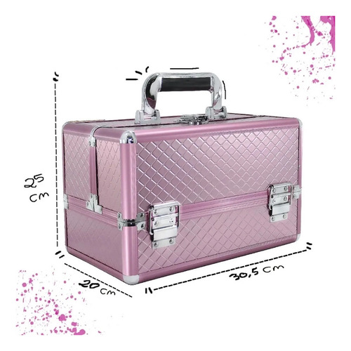 Maleta Maquiagem Grande Completa Ruby Rose Brinde Necessaire