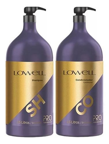 Lowell Kit Lavatório Profissional Shampoo 2,5l E Cond. 2,5l