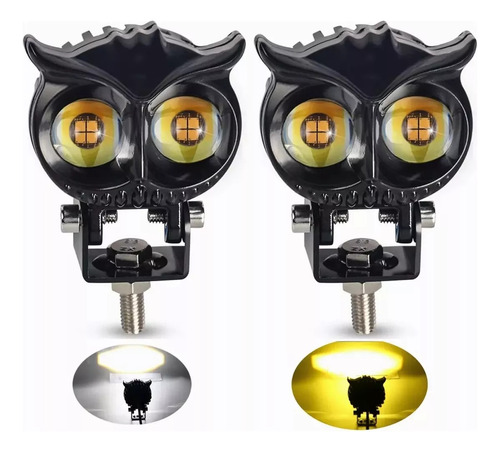 Par Luces Led Auxiliares Faros De Lupa Para Auto Moto 90w