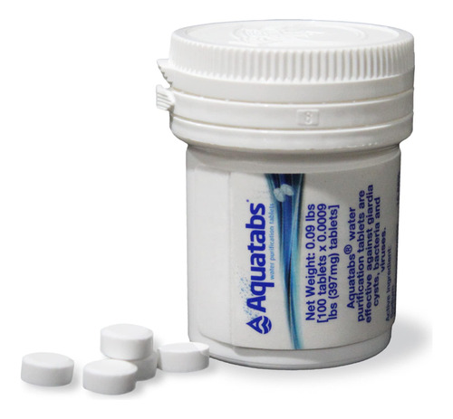 Aquatabs Tabletas De Purificacin De Agua De 397 Mg (paquete