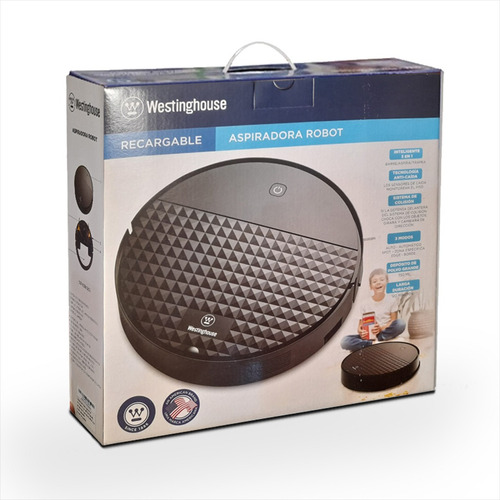 Aspiradora Robot Smart 3 En 1 Trapea Barre Y Aspira Color Negro