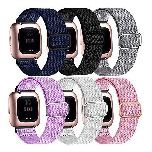 Bandas Stretchy Compatible Con Fitbit Versa 2 Bandas Kr4dl