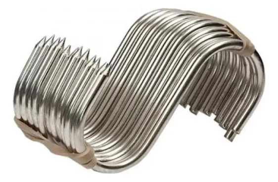 Gancho P/ Carne S1c Estanhado 12und Para Açougue E Frigorífico S1 C 01 Dúzia Em Aço Resistente