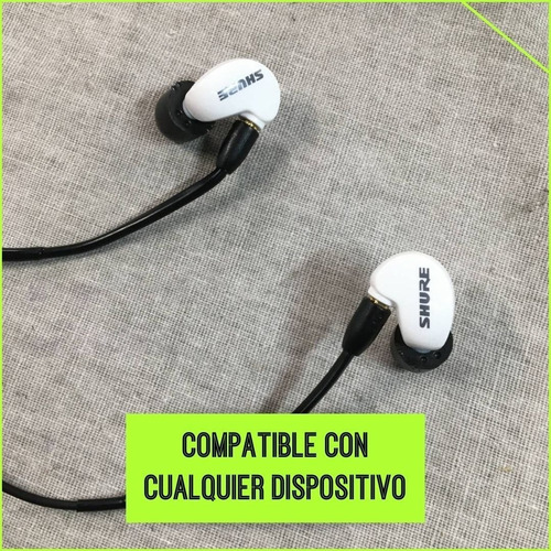 Auriculares In-ear Shure Aonic 215 Sound Isolating Blancos Color Blanco