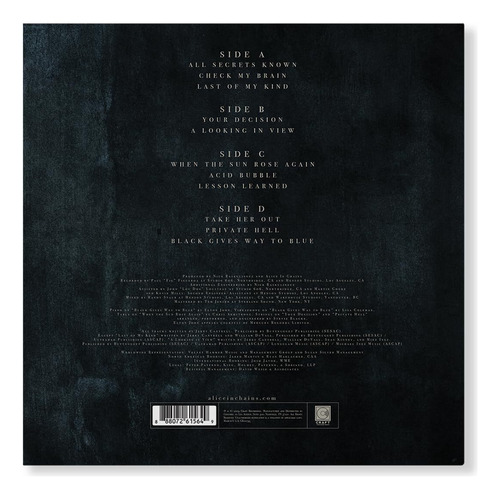 Alice In Chains Black Da Paso A Blue Lp