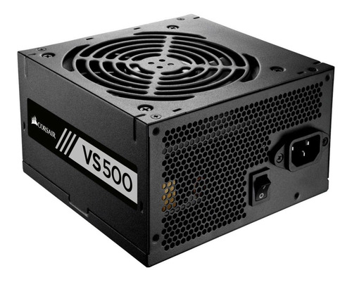 Fuente de poder para PC Corsair VS Series VS500 500W black 127V