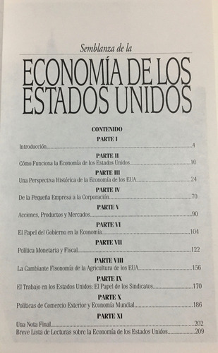 Semblanza De La Economía De Los Estados Unidos (nuevo)