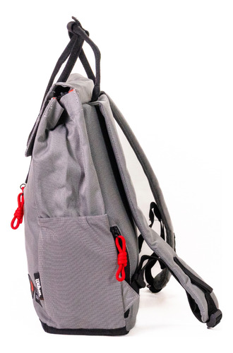 Mochila Porta Notebook Bolso Cartera Deportes Urbana Trabajo Universidad Unisex Color Gris Diseño De La Tela Liso