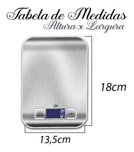 Imagem 5 de 6 de Balanca Precisao Digital De Cozinha, 5kgs - Unique Ud345
