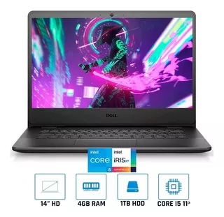 Portatil Dell Vostro 3400 Laptop Core I5 1135g7 4gb 1tb 14