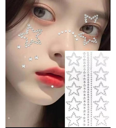 Gemas Faciales Autoadhesivas, Perlas Para Maquillaje, Joyas