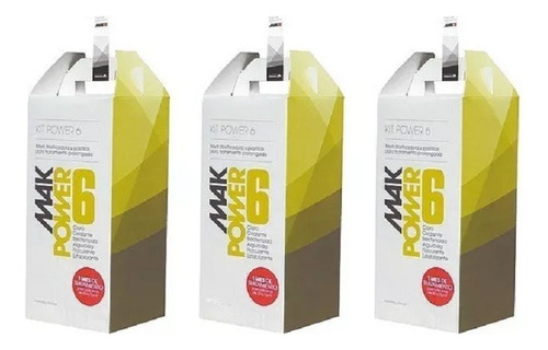 Kit X 3 Mak Power 6 Químico Para Mantenimiento De Piscina