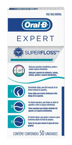Hilo Dental Oral B Expert Super Floss X50 Unidades