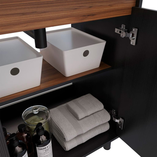 Mueble De Baño Dustry Café Lavamanos 2 Puertas 600 Mm