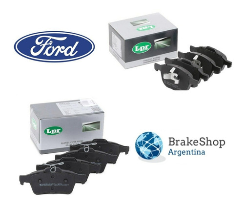 Kit 8 Pastillas De Freno Lpr Ford Focus 2 Ecosport Del Tras