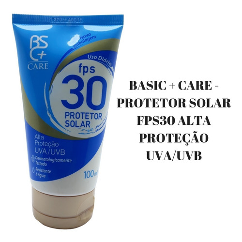 Protetor Solar Bs+ Care Alta Proteção Fps 30 Uso Diário 