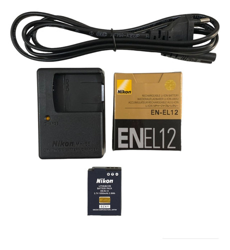Kit Bat. En-el12 Nikon+mh-65 Coolpix S9900 S9700 S9600 S9400