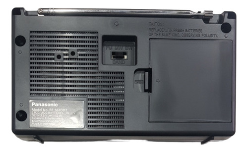 Radio Portable Panasonic Rf-562dd2 Color Plateado Na