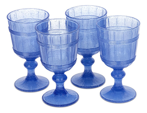 Atelier Copa Vino Vintage Juego 4 Cristaleria Estilo Color