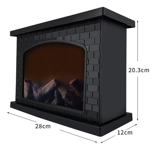 2 Faroles Eléctricos Para Chimenea Led Con Efecto De Tronco