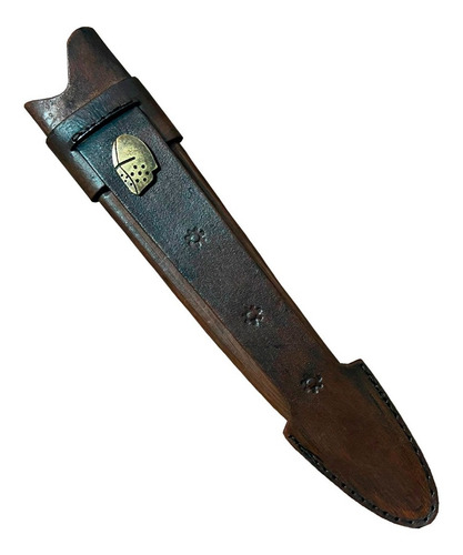 Faca Cabo Resina Nossa Senhora Churrasco Inox Bainha 8 Pol