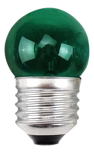 Lampada Bolinha Brasfort 07wx127v Verde  8469 - Kit C/25