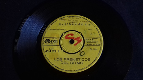 Single Los Freneticos Del Ritmo Rock Mexicano - Disimulada 