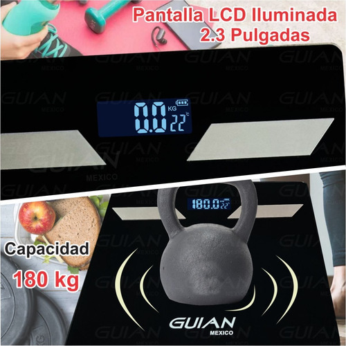 Bascula Digital Inteligente Bluetooth Corporal App Leaone