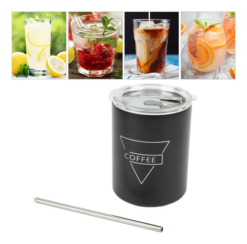 Taza De Café De 12 Oz, 320 Ml, Portátil, De Acero Inoxidable