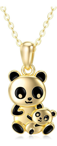 Bebewo Collar Con Colgante De Panda Para Madre E Hijo En Oro