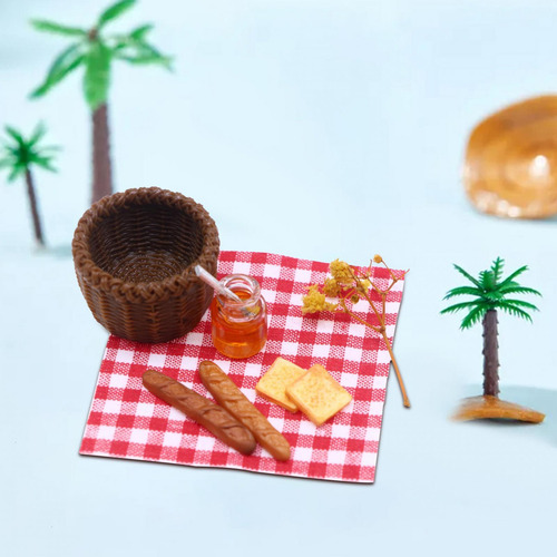 2 Accesorios Para Casa De Muñecas, Decoración, Comida En