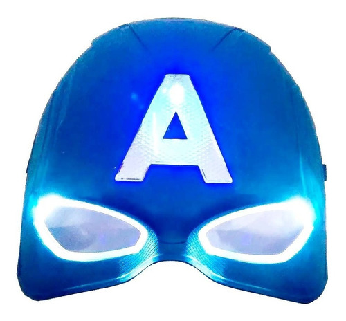 Mascara De Capitán América Avengers Con Luz Led Disfraz Niño