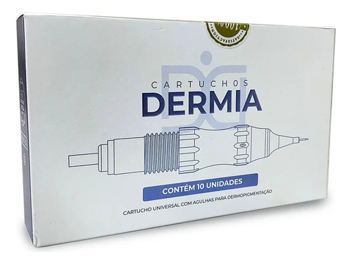 10 Agulha Dermia Plume Easy Click Rosca 1rl 0.20mm 1 Ponta