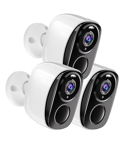 Elecctv 2k Qhd 5200mah Battery Operated Home Security Camera