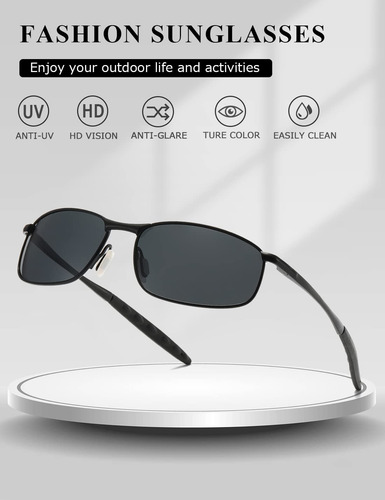 Óculos De Sol Aevogue Ae0395 Com Estrutura Metálica Retangul