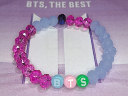 Bts Pulsera Cristal Kpop Army Blackpink Cd Modelo 3 Nueva