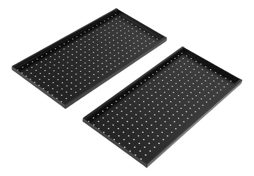 Panel De Pared De Metal Perforado, 2 Piezas, Organizador Res