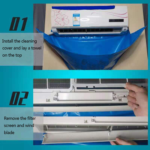 D Kit De Limpeza De Ar Condicionado, Capa Impermeável