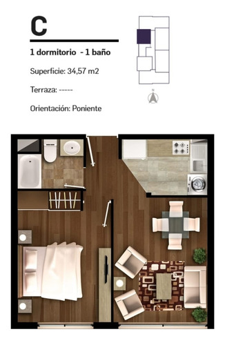 Dpto 1dorm C/estacionamiento Piso 3 Ciudad Del Niño