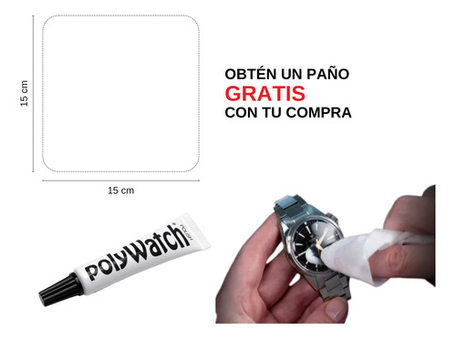 Polywatch Pasta Pulidora Para Limpiar Cristal De Reloj