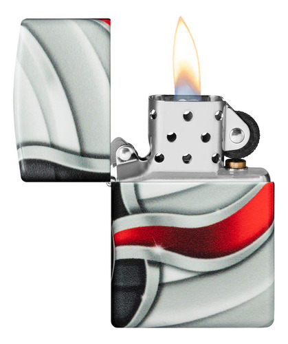 Design de logotipo Zippo Flame 540 — Isqueiro de bolso colorido, preto, tamanho único