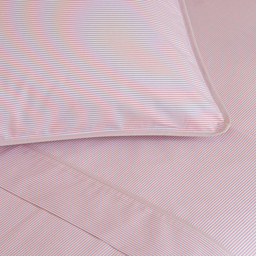 Fronha Avulsa 200 Fios Stripes Scavone 50cm X 70cm Cor Rosa