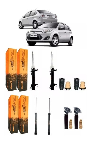 Kit Completo 04 Amortecedor Fiesta Hatch Rocan Cofap + Kits