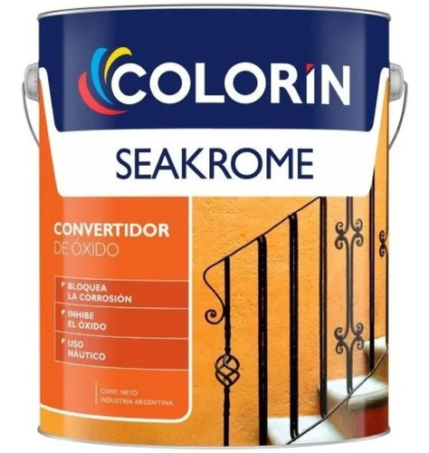 Seakrome Colorín Convertidor De Óxido Colores 4lt - Imagen